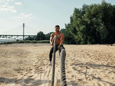 Professional rhythmic exercise equipment on a black background
